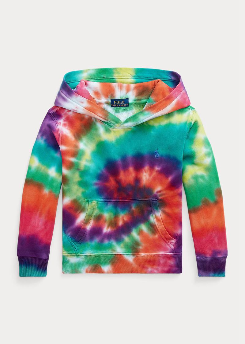 Bluza Z Kapturem Ralph Lauren Chłopięce Kolorowe 1.5-6 Lata Tie-Dye French Cotton Terry 284097-ZGP